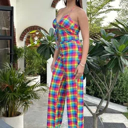 BAESD Women Printed Top with Trousers image 2