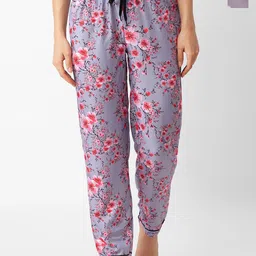 FashionRack Women Pack Of 2 Printed Mid-Rise Lounge Pants-picture-34