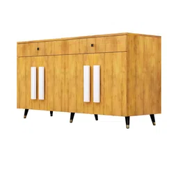 HEXA RED Beige & Brown Multipurpose Storage Cabinet image 3