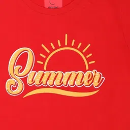 CHILINS Pack Of 2 Graphic Printed Round Neck Short Sleeves T-shirt image 5