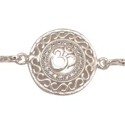 Sahiba Gems Silver-Plated Silver Artificial Stones Bracelet-picture-27