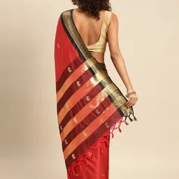 yourwish Woven Design Zari Silk Cotton Kanjeevaram Saree image 4