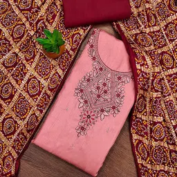 SAINOOR Embroidered Unstitched Dress Material-picture-29