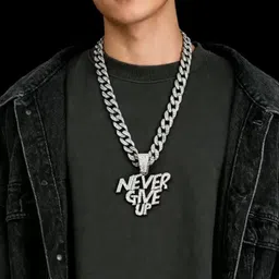 FIMBUL Cubic Zirconia-Studded Pendant With Chain image 2