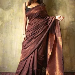 S.K.C Woven Design Zari Banarasi Saree image 1