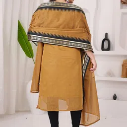 ASCIIBLUES Women Regular Kurta with Trousers & With Dupatta image 3