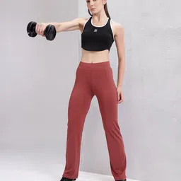 hrx by hrithik roshan Solid Women Red Tights image 4