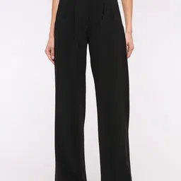 FNOCKS Women Relaxed Straight Leg High-Rise Parallel Trousers-image-46
