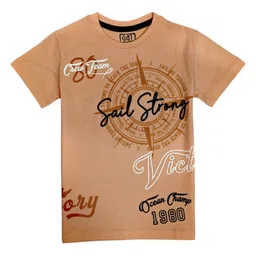 Gini and Jony Boys Graphic Printed Round Neck Cotton T-shirt-picture-24