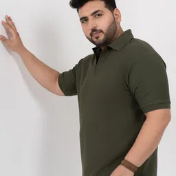Toodle Plus Plus Size Polo Collar Pure Cotton T-Shirt image 3
