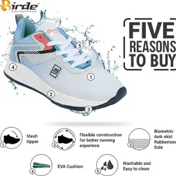 birde Stylish Extra Lightweight Soft Comfortable Walking Running Shoes For Men image 3
