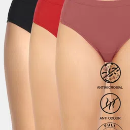 zivame Pack of 3 Women Hipster Purple Panty-picture-12