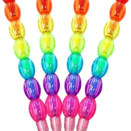 ancientkart Stack Pencil Beads Multicolor Designed Set of 4 Pencil-picture-35