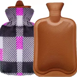 fangtooth Pain relief Hot water Bottle (Rubber) and Soft Woolen cover Non-electrical 2 L Hot Water Bag-picture-25
