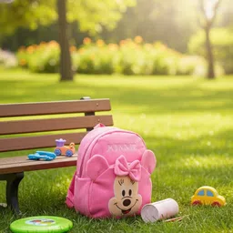 dhruv global trade Minnie Mouse Cartoon Bag for kids School Bag image 5