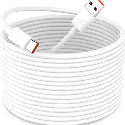 Zorbes USB Type C Cable 5 m USB to USB C Power Cable Compatible with CCTV Cameras-image-0