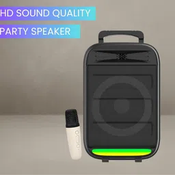 Clairbell Monster (BLUETOOTH TROLLEY SPEAKER) High Bass Sound Quality With Karaoke MicE290 35 W Bluetooth Party Speaker-picture-34