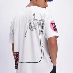 glitchez Grunge Grit Printed Oversize T-shirt-image-9