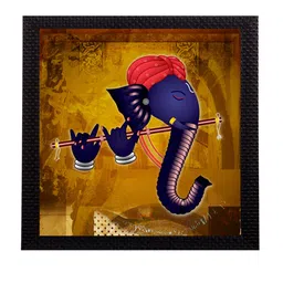 eCraftIndia Multicoloured Lord Ganesha UV Wall Art image 2