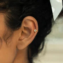 SHAYA Gold-Toned Contemporary Studs Earrings-picture-48