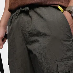 FCUK Men Relaxed Fit Cargo Parachute Joggers image 2