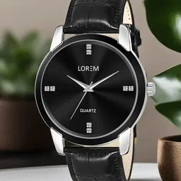 LOREM Men Embellished Dial & Textured Straps Analogue Watch LR96-B-picture-12