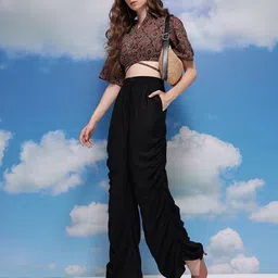 CORSICA Women Gathers Pleated Trousers-picture-22