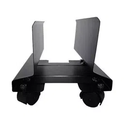 Implemental Light Weight CPU Trolley Stand Floor Stand Metal Black for Home, Office image 3