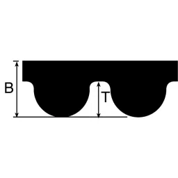 Contitech Timing Belt 151 Teeth 755 mm Length 15 mm Width, 755 5M 15 image 2
