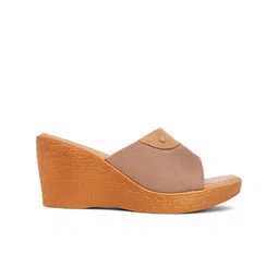 TRASE Suede Wedge Sandals with Bows image 4