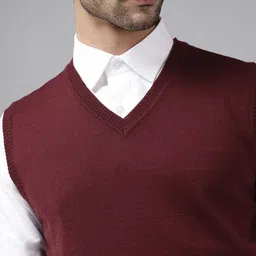 Van Heusen V-Neck Sleeveless Formal Pullover image 4