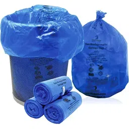 Prakrutik Blue Color Medium 19x22 Inche Size Oxo Biodegradable Garbage Bag, 90 Bags-picture-10