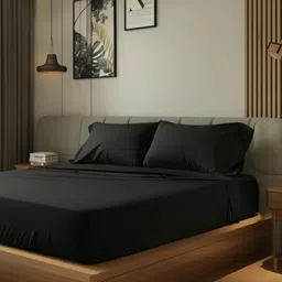 COOLBEDS Black 400 TC King Bedsheet Set-picture-23