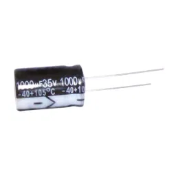 RS PRO Electrolytic Capacitor, Capacitance 100 µF, Voltage 6.3 V DC, Model No 7060567 (Pack of 100) image 1