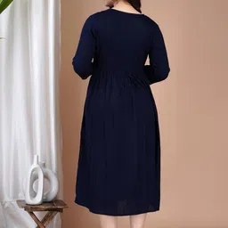 clothonus Women Floral Embroidered Floral Maternity Kurta image 5