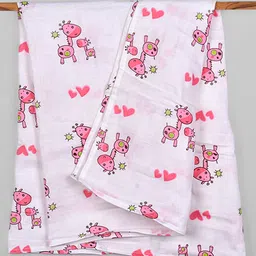 mom's home Moms Home Organic Cotton Baby Bedding Combo Giraffe - Pack of 3 image 4