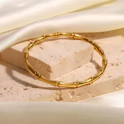 KARISHMA KREATIONS Gold-Plated Stainless Steel Bangle-Style Bracelet-picture-42