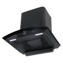 Sunflame CH SERENO 60cm 1400m³/hr Ductless Auto Clean Wall Mounted Chimney with Feather Touch Controls (Black) image 4