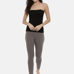 GOLDSTROMS Pack Of 2 Cotton Sleeveless Camisoles-SLP-9008-BLK-NVY image 4