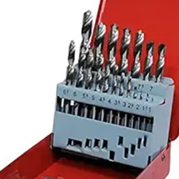 Jon Bhandari 1 to 10 mm High Speed Steel Drill Bit Set Silver Finish, EH-R31O-8BC3 (Set of 19) image 2
