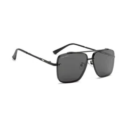 LIZA ANGEL Unisex Grey Lens & Black Aviator Sunglasses with-picture-15