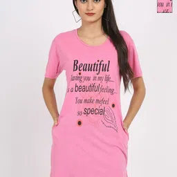 DDASPRATION Women Pack Of 2 Typography Printed Oversized T-shirt-picture-20