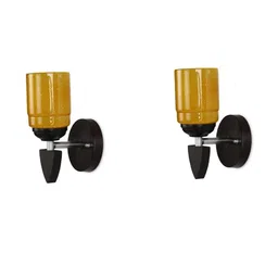 SOMIL Yellow Glass Cylinder Wall Lamps-picture-35