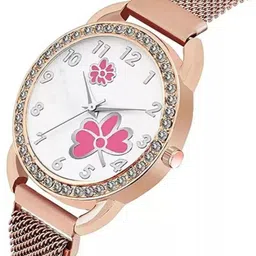 Miss Perfect Unisex Printed Dial & Bracelet Style Straps Analogue Watch jk633 image 2