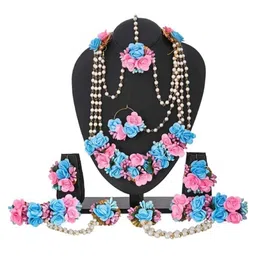 BALIKA VADHU Blooming Elegance & Beaded Flower Jewellery Set-picture-20