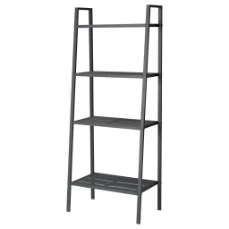 ikea lerberg Shelf unit, dark grey, 60x148 cm image 1