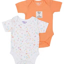 Mi Arcus  Cotton Half Sleeves Cancerian Onesie Pack of 2 Multi-picture-20
