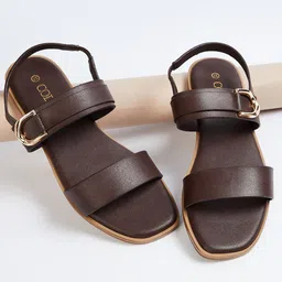 CODE by Lifestyle Women Open Toe Flats with Buckles image 1