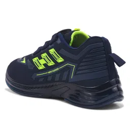 KATS Colour Blocked With Button Closure Shoes - Navy Blue image 5