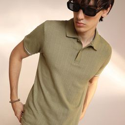 Campus Sutra Men Solid Polo Collar Cotton T-shirt-picture-13